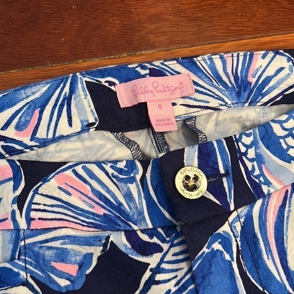 ๐ธ Lilly Pulitzer Kelly Skinny Pants Navy In Real Life Size 0 - Picture 4 of 9